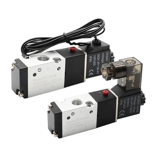Electrovanne 3/2 voies alu 3V110-06 à actionnement magnétique électrique 1/8 pouce