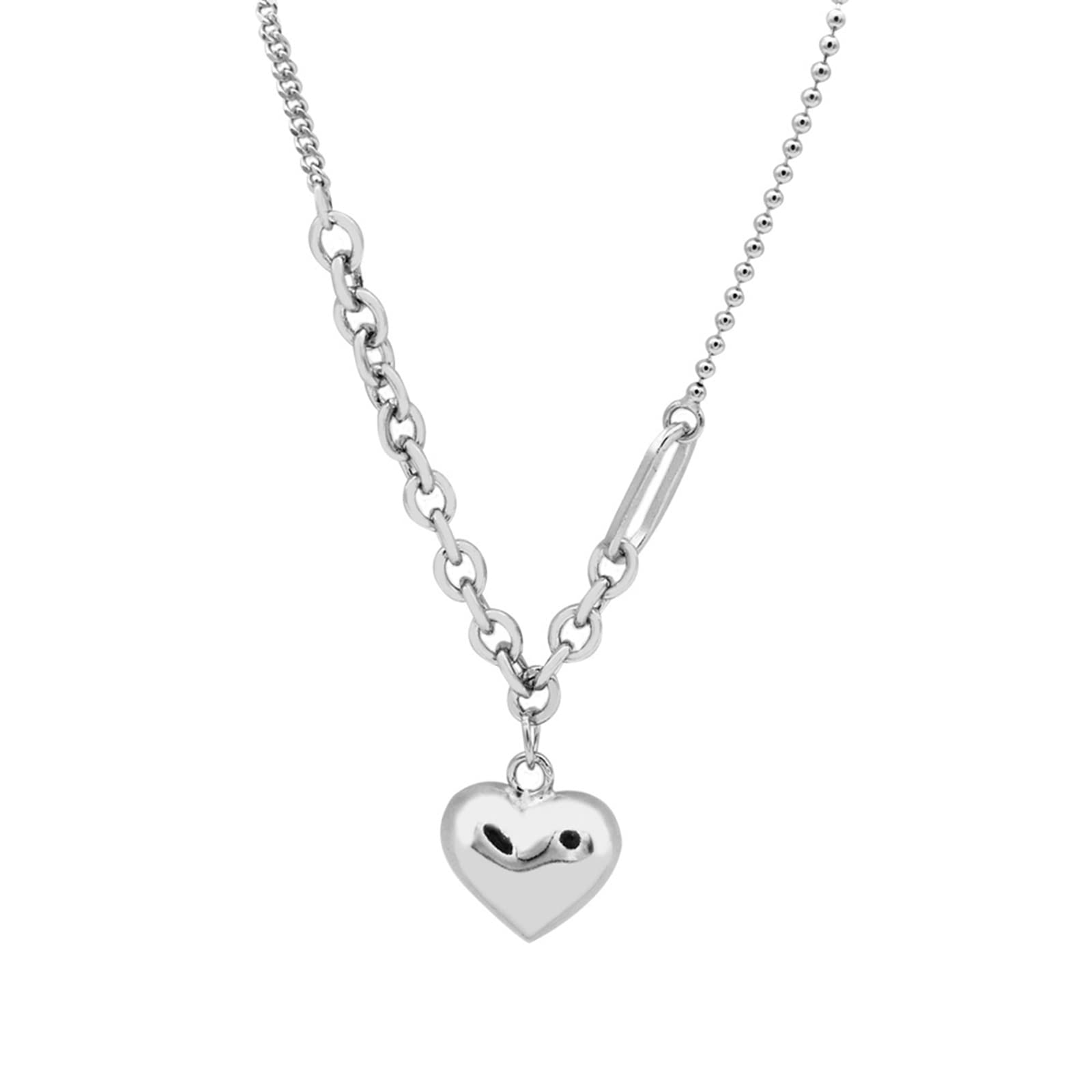 Chaîne en argent sterling cœur 45CM : votre bijou quotidien - 5