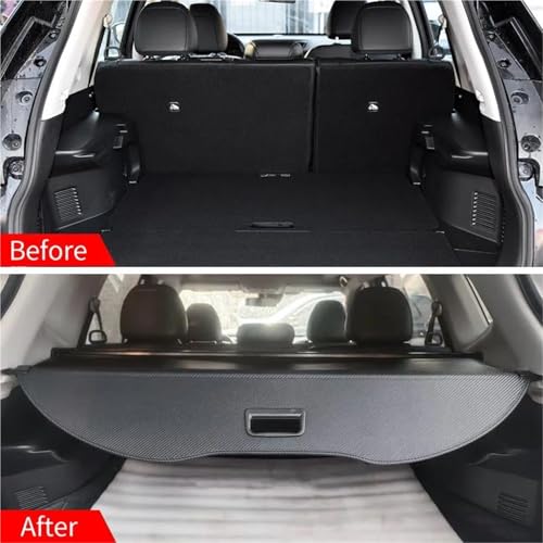 Cubierta retráctil maletero Nissan X-Trail Rogue T32 protección privacidad de equipaje 4