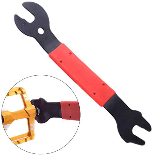 GANERIC Fahrrad-Pedal-Schraubenschlüssel, dick, stark, doppelseitig, 15, 16, 17 mm, Reparatur-Werkzeug zum Entfernen von Fahrradfahren, Mountainbike, BMX 1 GANERIC Fahrrad-Pedal-Schraubenschlüssel, dick, stark, doppelseitig, 15, 16, 17 mm, Reparatur-Werkzeug zum Entfernen von Fahrradfahren, Mountainbike, BMX