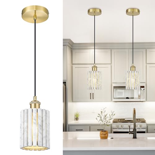 Ken & Ricky Marble Pendant Lights, Alabaster Pendant Lights Kitchen Island cover