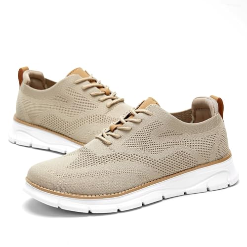 Image of Men's Oxfords Business Shoes Fashion Mesh Casual Dress Walking Sneakers Comfortable Lightweight Soft Sole
