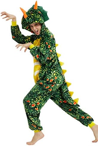 YULOONG Adult Animal Onesies Pajamas Unicorn Dinosaur Lion Halloween Christmas Party Cosplay Costume Fancy Dress for Women Man