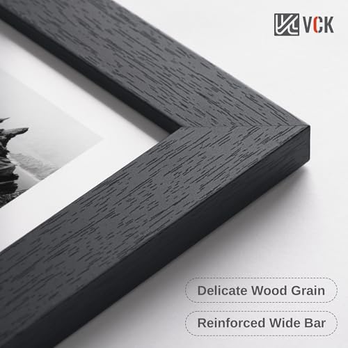 Image of VCK 14x22 Frames 3 Pack, Black Poster Frame MDF Wood with Polished Plexiglass, Wall Mounting Horizontal & Vertical Display