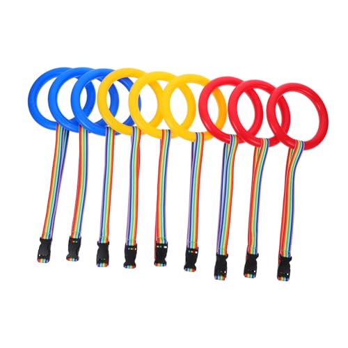 SUPVOX Smooth Plastic Grip Boys and Girls Safety Walking Rope 9pcs Anti-Lost Traction Rope for Boys and Girls Child Leashes