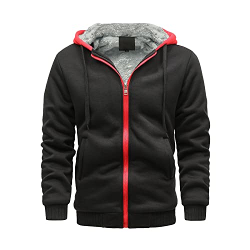 Pullover Hoodie Men‘S Zipper Pullover Long Sleeve Hooded Sweatshirt Tops Blouse Mens Sweatshirts