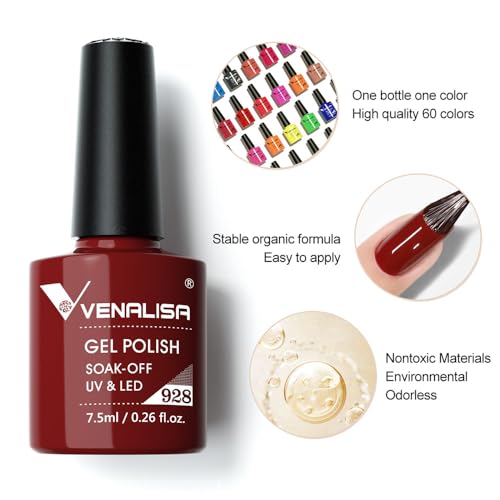 Kit Set 62 Pzas Esmalte Gel Uñas 7.5ml DIY Manicura miniatura 4