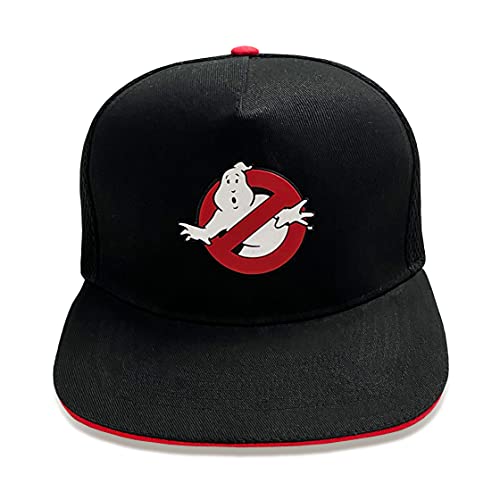 Heroes Inc. Ghostbusters Snapback Cap für Herren, mit Schirm aus Baumwolle, Logo gummiert Cover