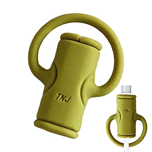 Protecteur de câble de chargeur | Protecteur de câble de données et organisateur de cordon 2 en 1 | Colliers de serrage en silicone réutilisables | Housse de protection de câble, organisateurs câble