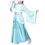ÉLÉGANCE DE LA DYNASTIE TANG : Ce magnifique costume Hanfu transporte votre enfant dans la Chine ancienne. Inspiré des tenues traditionnelles, il présente un col croisé en 