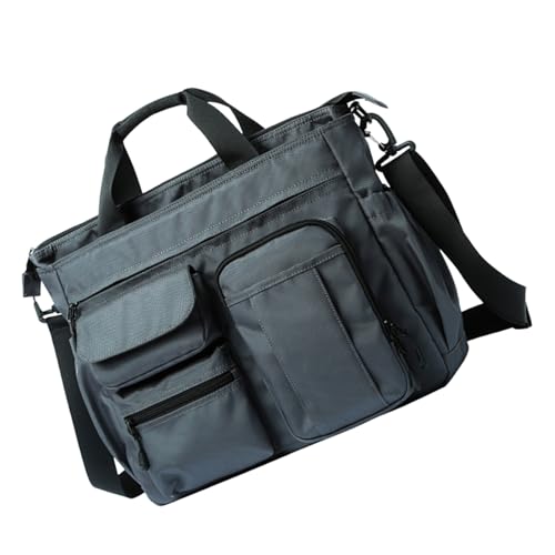 Bolso Mensajero Kisangel Oxford Gran Capacidad Gris miniatura 1