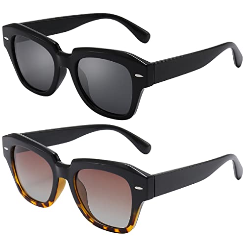 Dollger Polarized Sunglasses for Women Men Square Sunglasses For Driving Shades
