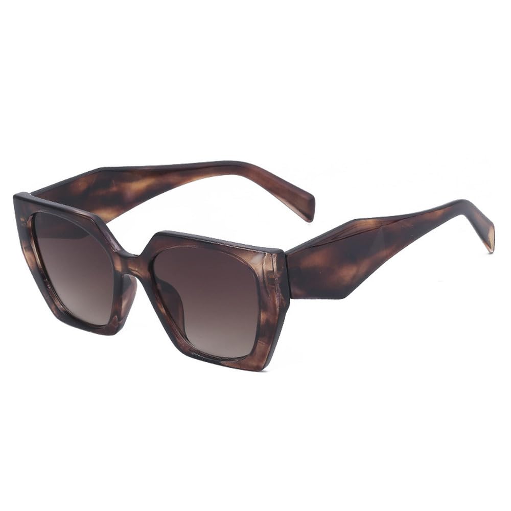 Gafas de sol de moda estilo ojo de gato con patilla ancha para mujer, protección UV
