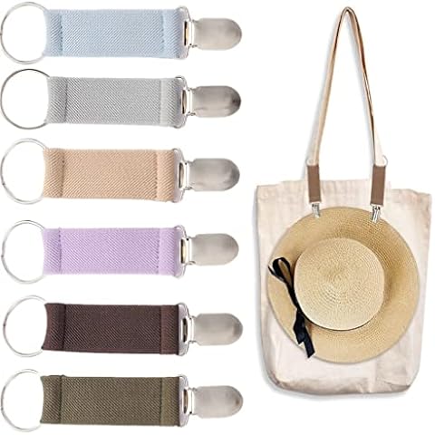 6pcs Travel Hat Clip | Elastic Fabric Holder | Multifunctional Clip | Hat Organizer | Portable Outdoor Travel Accessories | Backpack Handbag Hat Holder (6 Colors) Cover