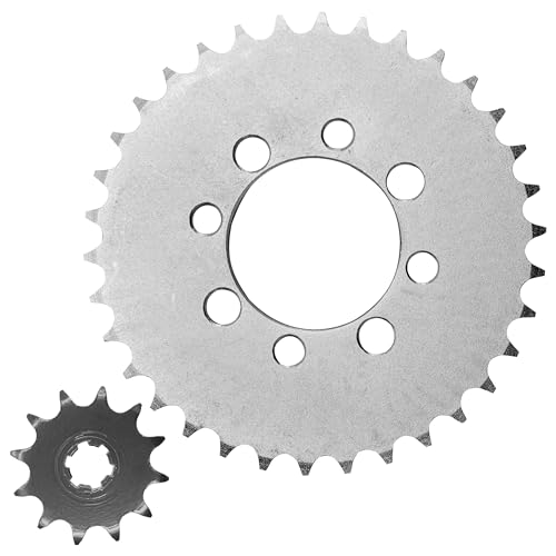 Caltric Front and Rear Sprockets Kit Compatible with Suzuki JR80 JR 80 1982 1983 1984 1985-2004