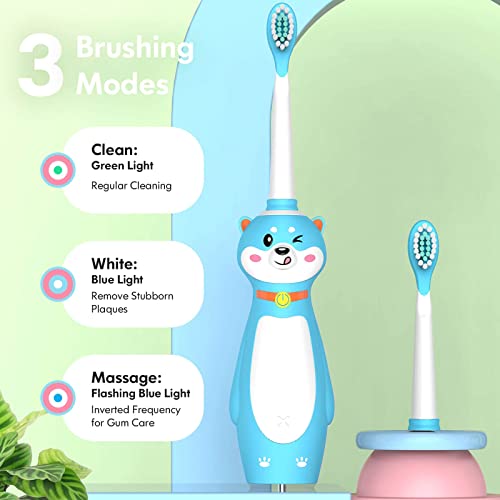 Dada-Tech DT-KE9 BLUE Kids Electric Toothbrush Rechargeable thumb #2