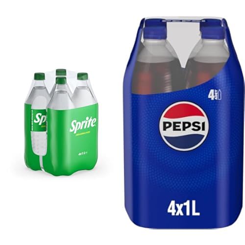 Sprite Limon Aromalı Pet 4x1 L x1 + Pepsi Kola Pet 4 x 1 L x1