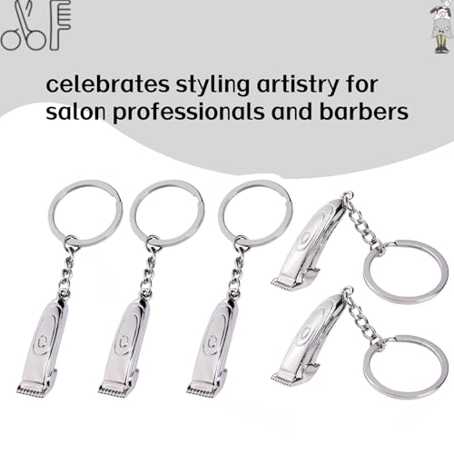 5 Pcs Set de Llaveros para Peluqueros con Accesorios miniatura 3
