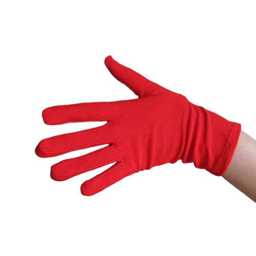 SeasonsTrading Red Costume Gloves (Wrist Length) - Adult Teen Halloween Cosplay Party