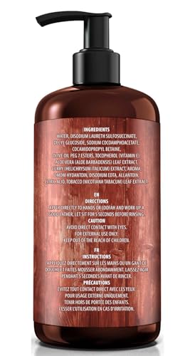 Image of Viking Revolution Men's Body Wash - Sweet Tobacco Mens Body Wash - Mens Natural Body Wash for Men with Vitamin E and Rosemary Oil - Shower Gel Body Wash Men (12 Fl Oz, Pack of 2)