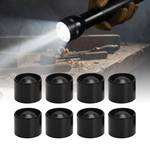 Lot de 8 gobelets cachés pour lampe Maglite D Cell aluminium noir