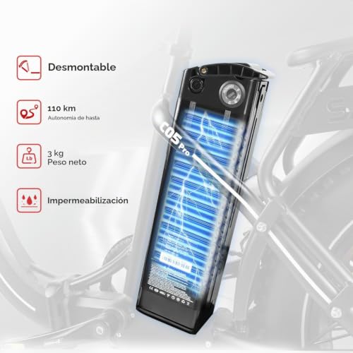 Miniatura 3 de Samebike 20 Z0ll Bicicleta Electrica Para Adultos,4.0 Fat Tire E-Bike Bateria 36v13ah 7-Velocidades Alcance Máximo 60-120km Para Desplazamientos Y Excursiones