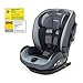 Foppapedretti Isoplus Autokindersitz Isofix und Dualfix Gruppe 1/2/3, 9-36 kg, für Kinder von 9 Monaten bis 12 Jahren, Silber, 9700386602
