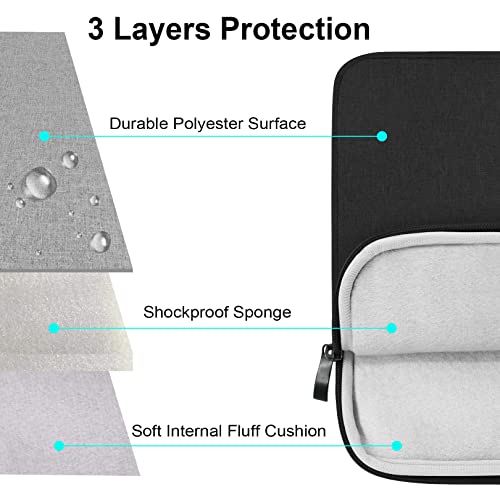 Laptop Sleeve Compatible With 13-14-16 Inch M1 M2 Macbook Pro/Macbook Air/Ipad Air/Ipad Pro, Faux Leather 14In Case, Gray #TOP2