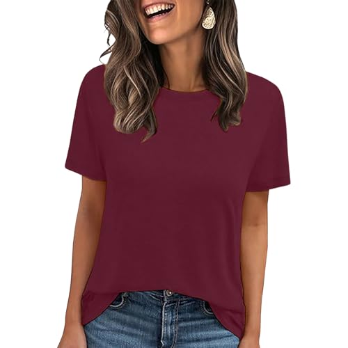 LOOKFACE Women's Summer Short Sleeve Crewneck T Shirts...