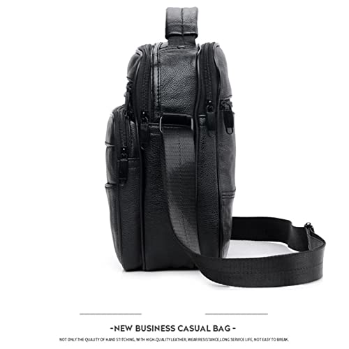 Bolsas de ombro masculinas de viagem, bolsa transversal de couro PU pequena para homens - homem pequ