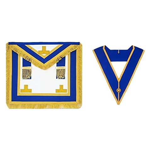Foriox International Masonic Regalia Craft Provincial Full-Dress Apron and Collar Premium Leather (Dress Apron & Collar Package) Cover