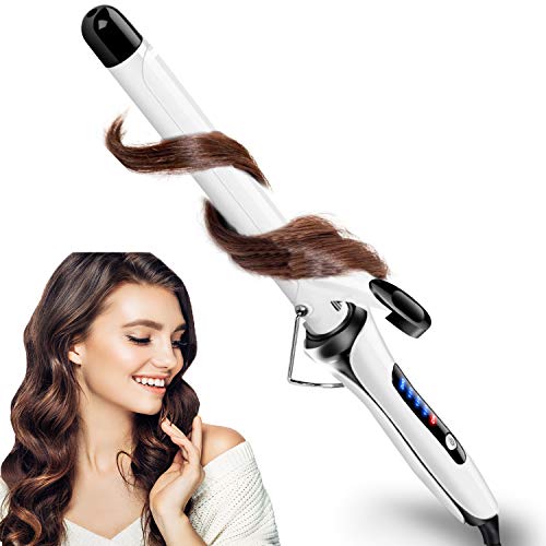 Xchingwan Tenacillas Para Rizar, calor más rápido de 10s 60W con 4 controles de temperatura inteligentes. Fácilmente rizar hermoso estilo para mujeres como regalo ?blanco?