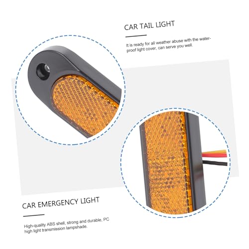 GALPADA 4 Conjuntos De Luzes Laterais De Reboque De Caminhão Luz De Emergência Luz Lateral Do Carro