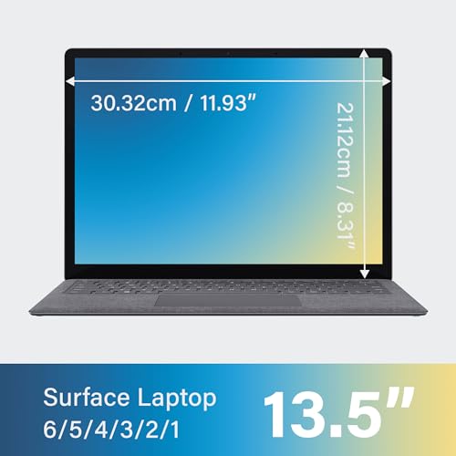 Protector de pantalla removible magnético para Surface Laptop 13.5 anti-espía 2