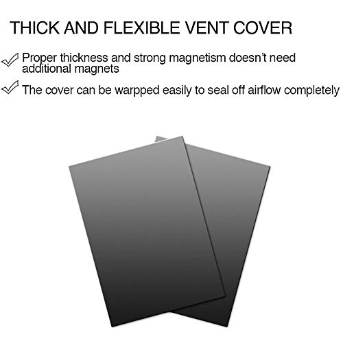 6 Pack Strong Magnetic Floor Vent Covers Thick Magnet for Standard Air Registers - for RV, Home HVAC, AC and Furnace Vents, 5.5 inch X 12 inch, 6 Pack, Pure White