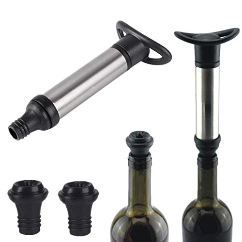 Bomba de vacío de ahorro de vinos y tapones de vacío de acero inoxidable (9PCS) 8
