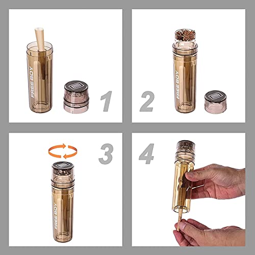 Free Boy Transparent Cone Loader,Stuffer, Filler,Spice Grinder and Storage All In One - Thumbnail 3