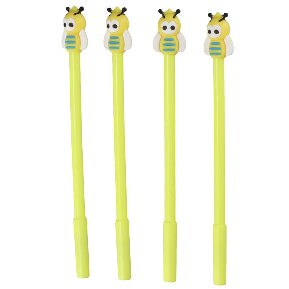 dohobby 30 Pieces Creative Bee Rollerball Pen Cute Cartoon Pens Black Ink,Suitable for Great Party Supplies and Gift for Families, Friends