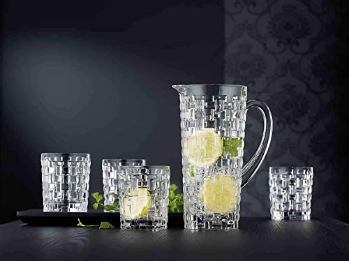 Nachtmann Bossa Nova Collection Glass Pitcher, 40-Ounce, Made Of Crystal, Clear, Water Carafe With Handle, Serve Soft Drinks, Lemonade, Or Cocktails, Dishwasher Safe #TOP6