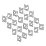 Hosrivae Aluminum Clip Alloy Panel Efficient Mud Top Removal Silver 30mm 33mm 35mm 40mm 20 Pack Buckle Pv Modules Drain Drainage Guide with Clamp(35mm)