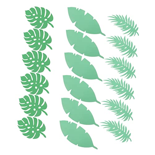 IWOWHERO 18Pcs Leaves Wall Decor for Paper Material for Crafting Educational and Indoor Decoration