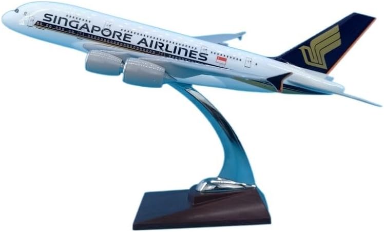 ZYAURA for 1200 Scale 36 Cm Airbus A380 Singapore Aircraft Model