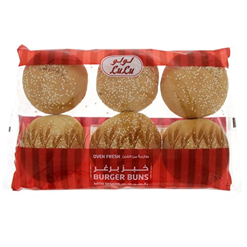 Oven Fresh Burger Buns With Sesame Seeds 6pcs