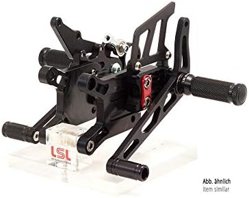 LSL 118Y104SW 2-Slide rearset YZF-R6 06- with black mounting piece