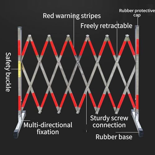 Clôture rétractable acier inoxydable avec roulettes et barrière extensible mobile