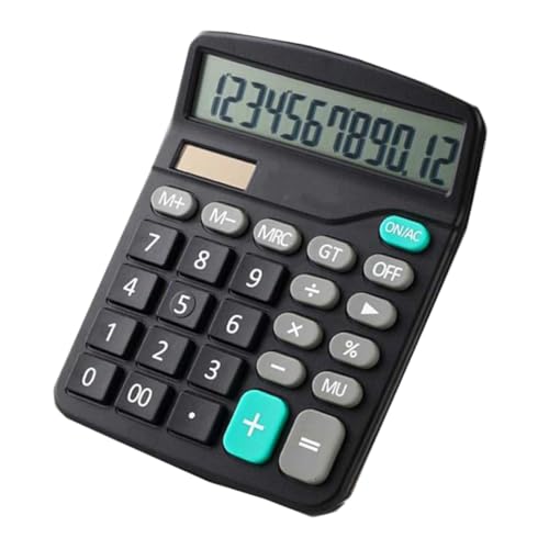 BCOATH 12- Solar Calculator Portable Electronic for Finance Office School Battery-Free Compact Design