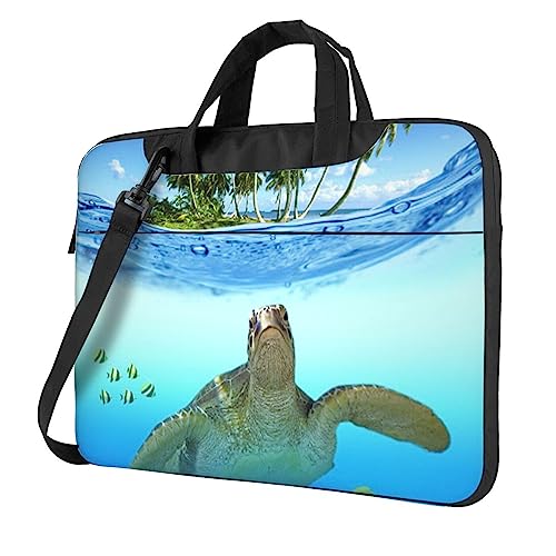 Porte-documents tortue de mer et sac pour ordinateur portable robuste