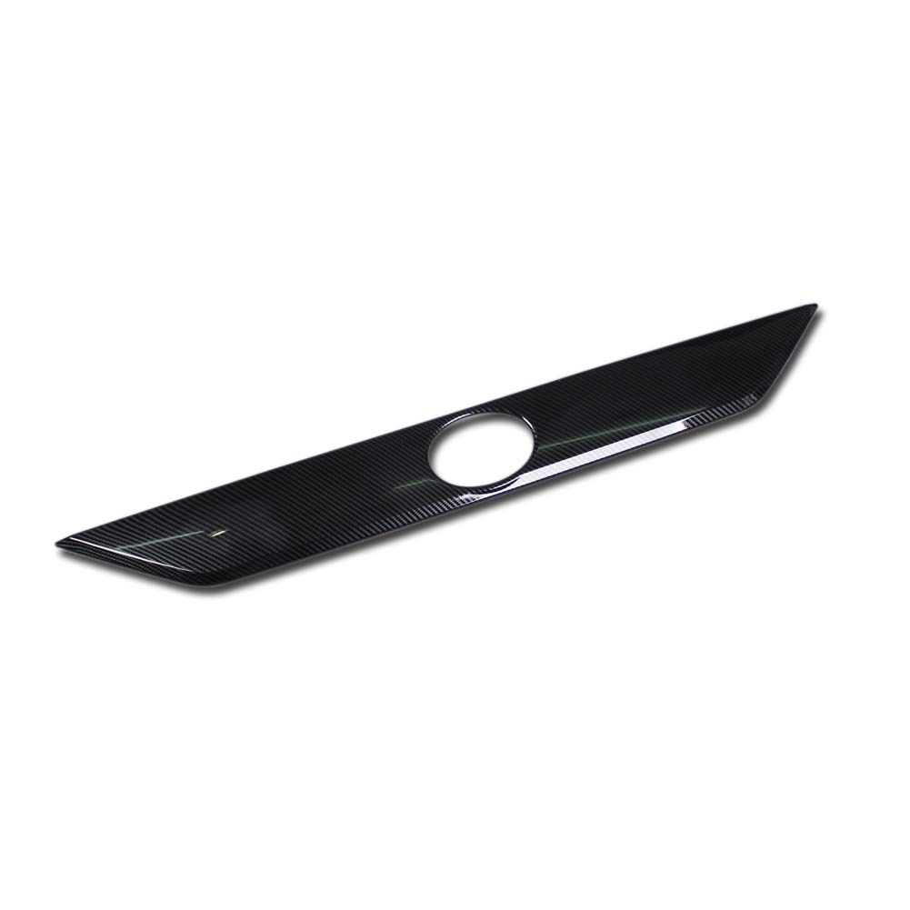 Beautost Fit for Toyota RAV4 2019 2020 2021 2022 2023 2024 Rear Trunk Lid Molding Trim ABS Carbon Fiber Black