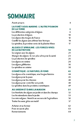 Les algues et la spiruline : Cuisine - Beauté - Biomatériaux - J: Cuisine - Beauté - Biomatériaux -