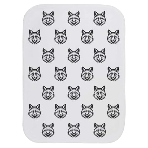 Azeeda 'Crafty Fox' Baby Burp/Wash Cloth (BC00032700)